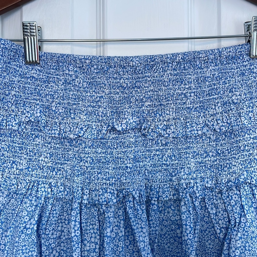 JCrew Blue and White Floral Skirt - cotton - Picture 4 of 4